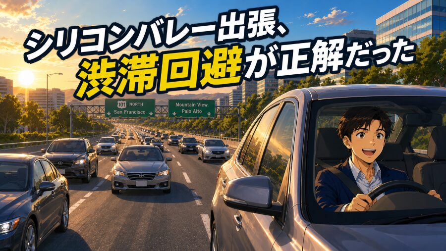 シリコンバレー出張、渋滞回避が正解だった