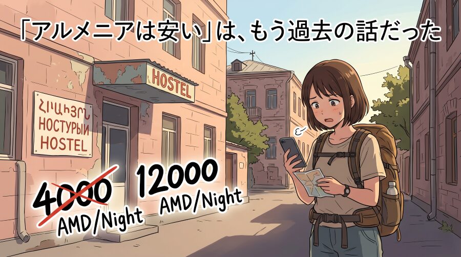 エレバンの格安宿、今は“生活空間”になっている