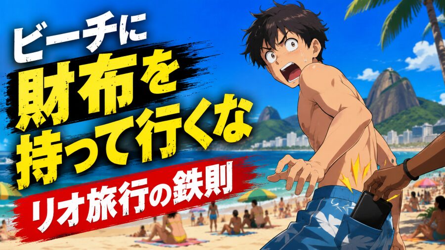 ビーチに財布を持って行くな　リオ旅行の鉄則