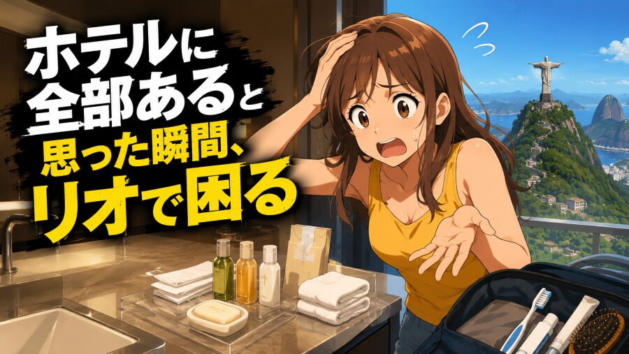 “ホテルに全部ある”と思った瞬間、リオで困る