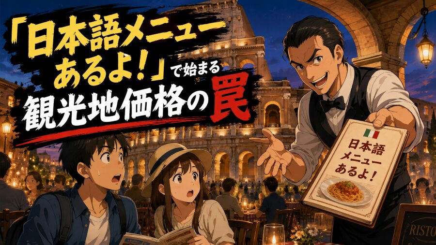 「日本語メニューあるよ」で始まる観光地価格の罠