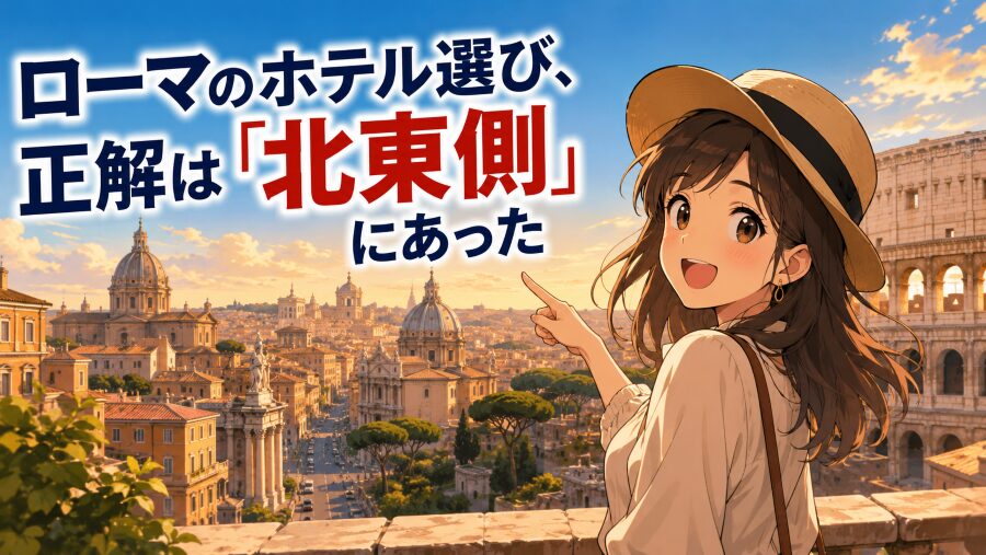 ローマのホテル選び、正解は「北東側」にあった