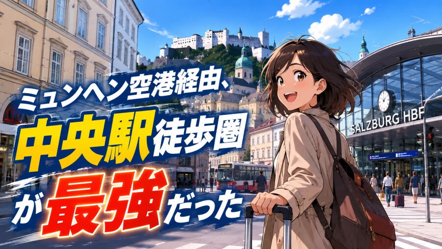 ミュンヘン空港経由、“中央駅徒歩圏”が最強だった