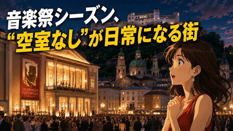 音楽祭シーズン、“空室なし”が日常になる街