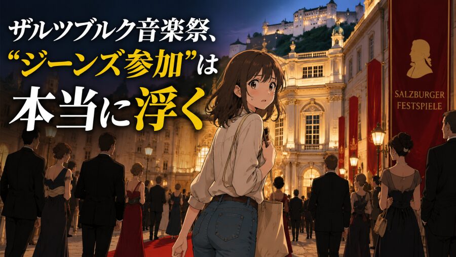 ザルツブルク音楽祭、“ジーンズ参加”は本当に浮く