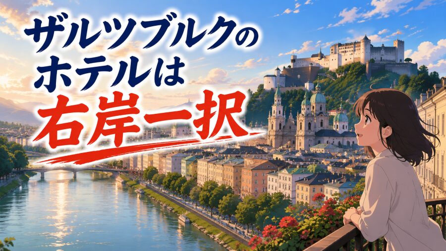 旧市街で後悔した私が出した答え｜ザルツブルクのホテルは右岸一択