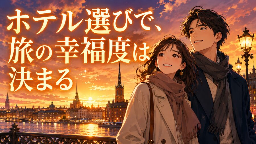 ホテル選びで、旅の幸福度は決まる