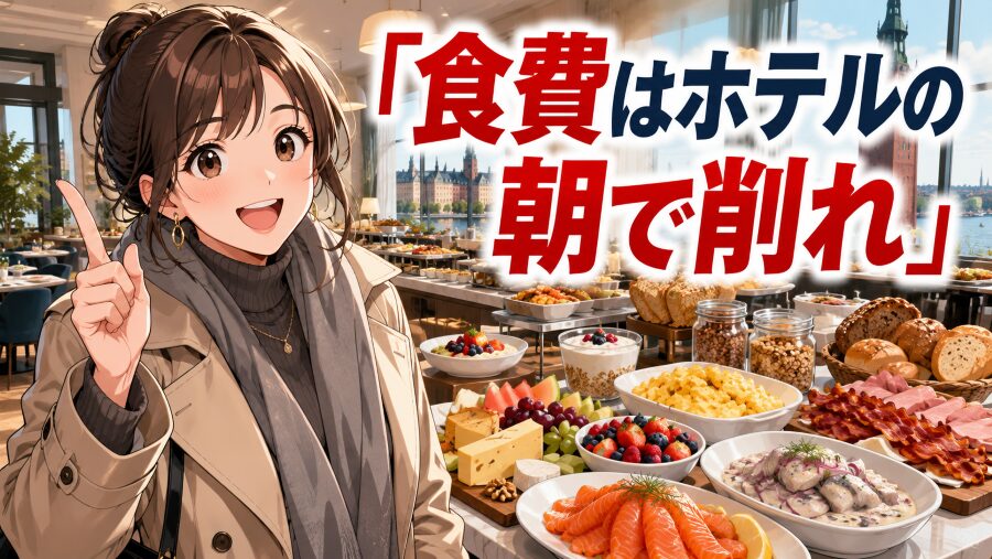 食費はホテルの朝で削れ