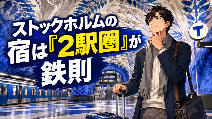 ストックホルムの宿は「2駅圏」が鉄則