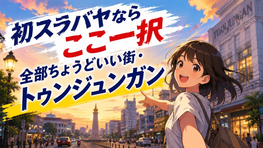 初スラバヤならここ一択　全部ちょうどいい街・トゥンジュンガン