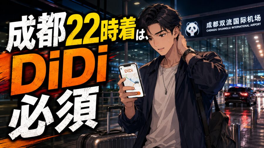 成都空港22時着は、DiDi必須