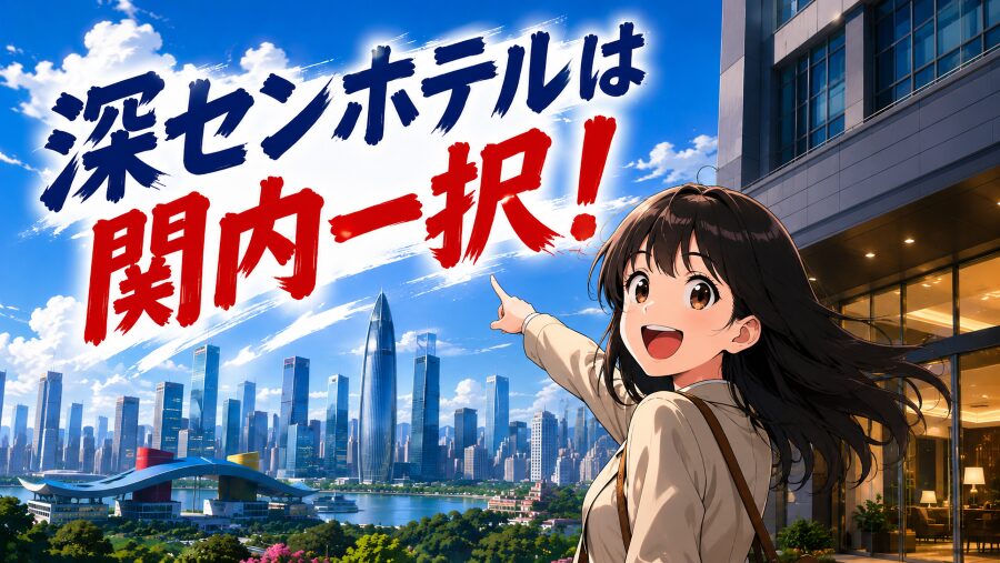 【本音を暴露】深センホテルは関内一択！福田・南山・羅湖エリア攻略