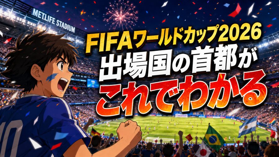 W杯出場国の首都がこれでわかる