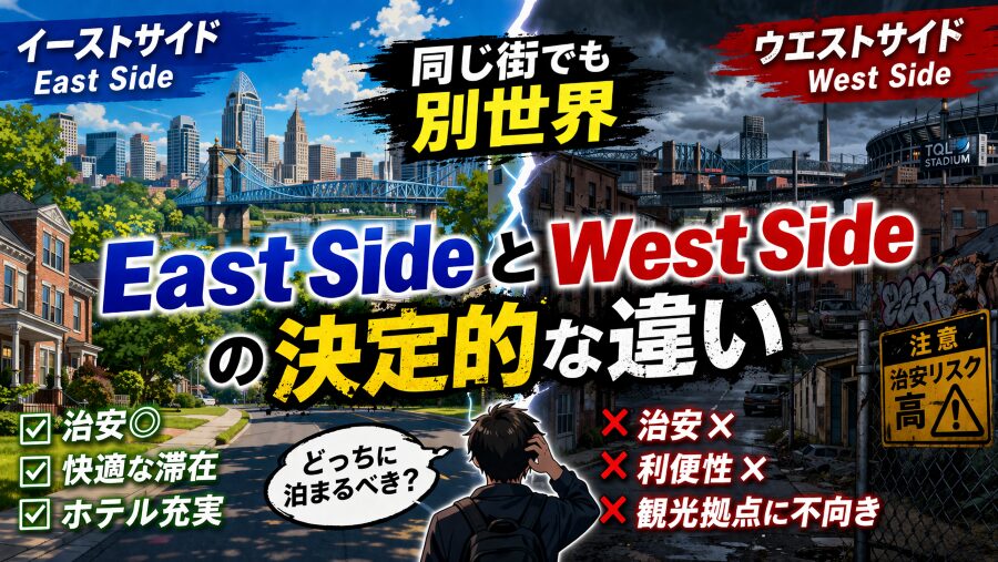 同じ街でも「別世界」— East Side と West Side の決定的な違い