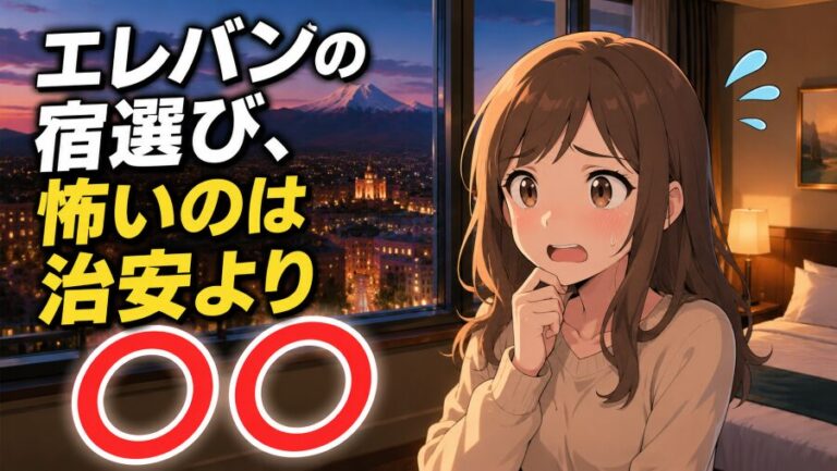 エレバンのホテルはエリアで決まる｜元カウンター勤務が本音で語る