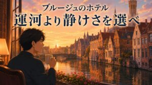 ブルージュのホテルを運河ビューで選ぶな!