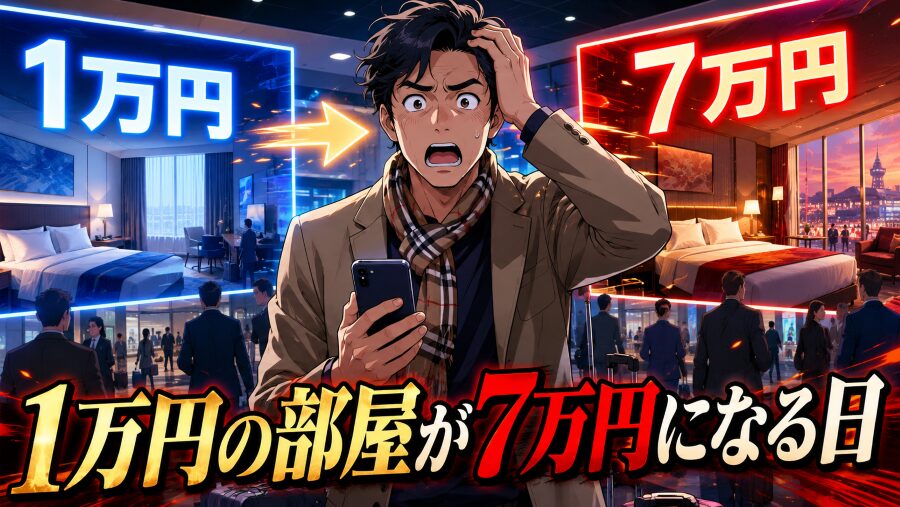 1万円の部屋が7万円になる日