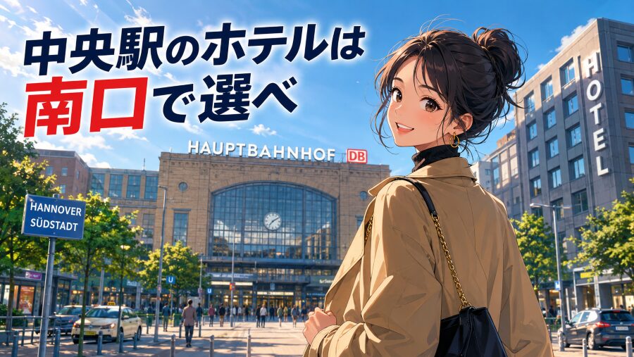 中央駅のホテルは南口で選べ