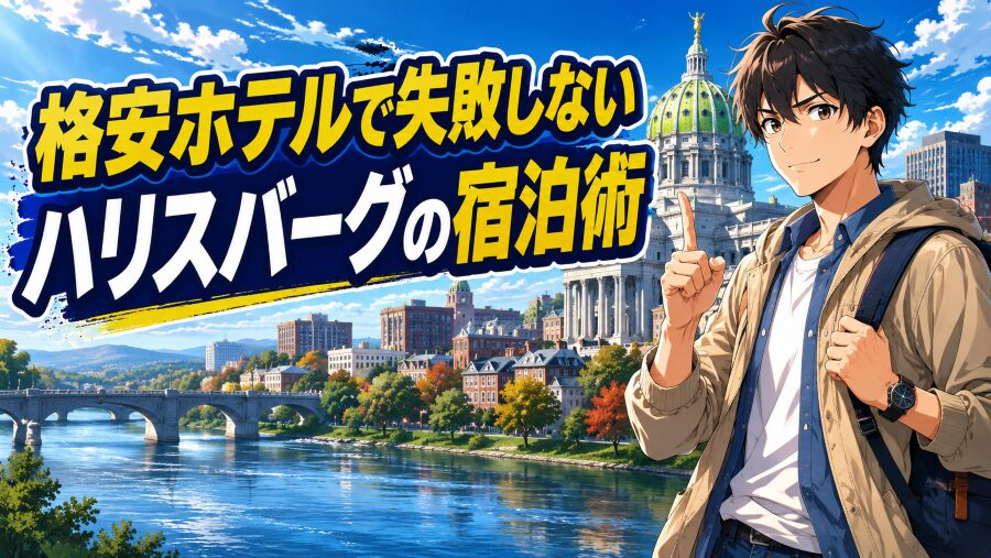 格安ホテルで失敗しないハリスバーグの宿泊術