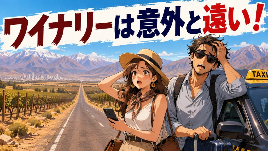 ワイナリーは意外と遠い！「移動に1時間」を見込んでホテルを選ぼう