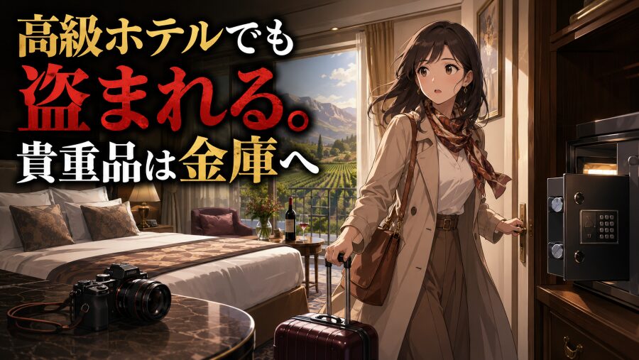 5つ星ホテルでも、部屋にカメラを置いたまま出かけちゃダメ