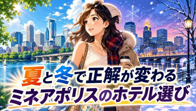 ミネアポリスのホテルおすすめはどこ？季節で変わるエリアの正解