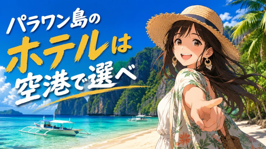 パラワン島のホテルは空港で選べ