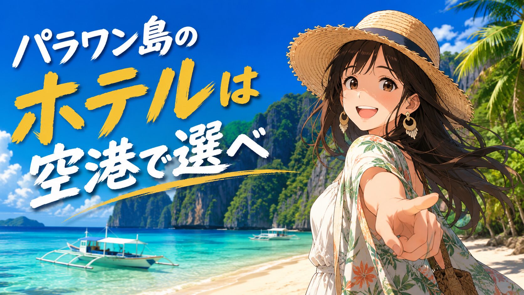 パラワン島のホテルは空港で選べ