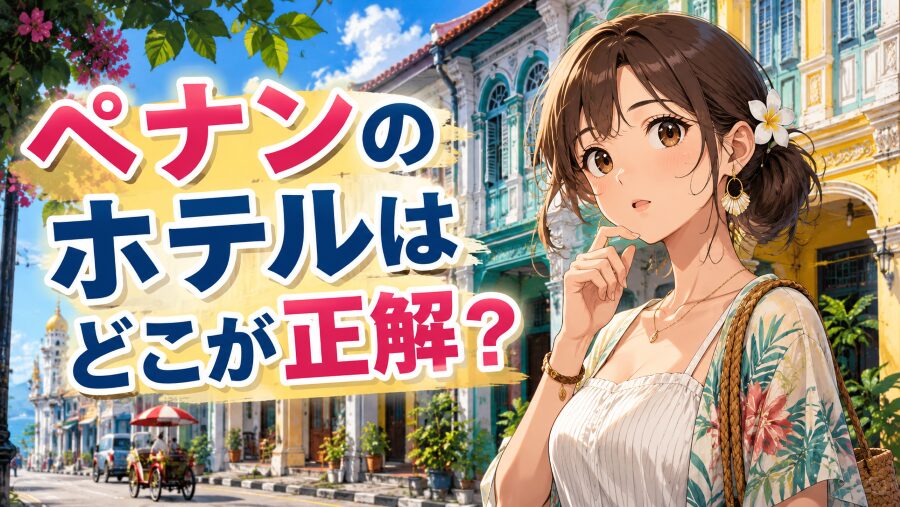 ぶっちゃけペナンのホテルはどこが正解？治安で本音解説