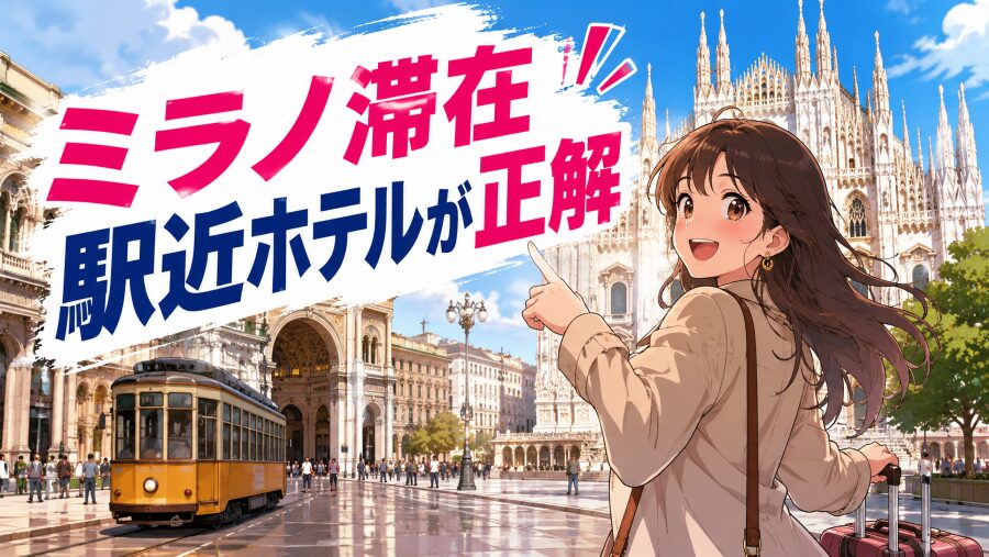 ミラノのホテルは「メトロ駅徒歩5分」と夜の治安で選べ