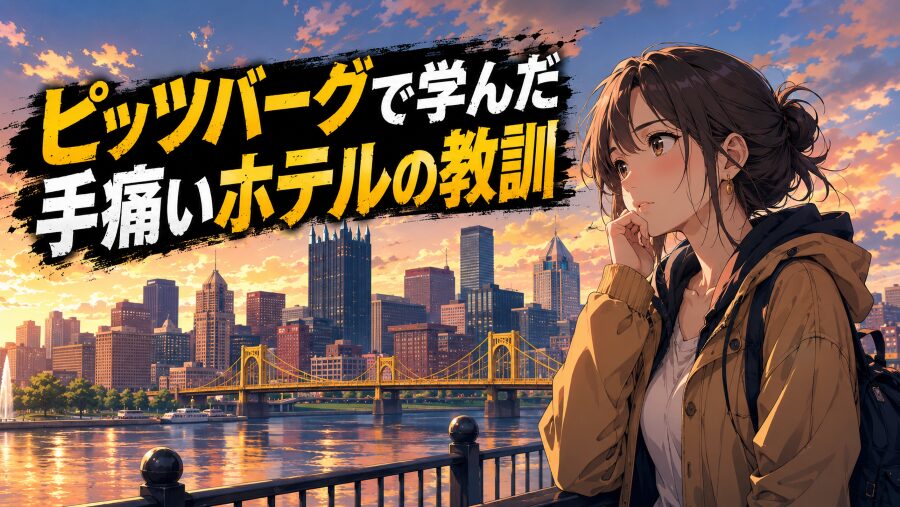 ピッツバーグで学んだ手痛いホテルの教訓