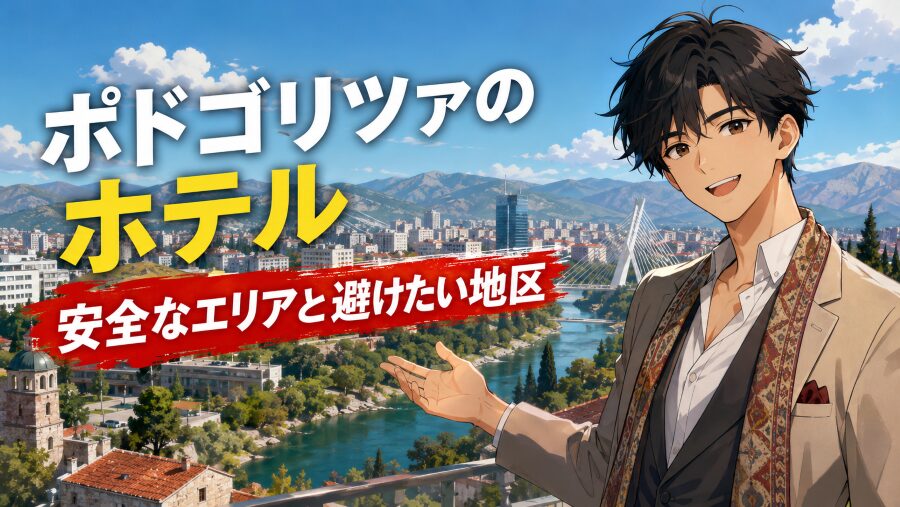 ポドゴリツァのホテル選び｜安全なエリアと避けたい地区