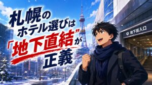 札幌のホテル選びは「地下直結」が正義!雪に濡れない最強エリア