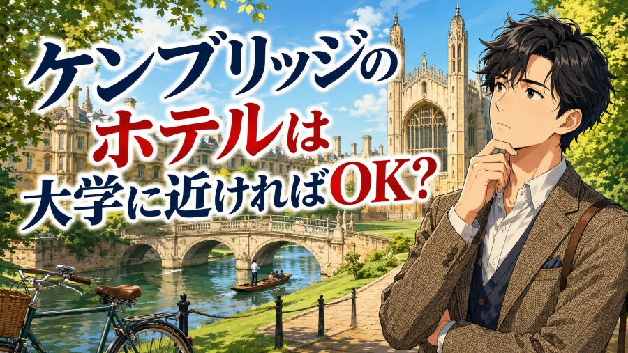 ケンブリッジのホテルは大学に近ければOK?