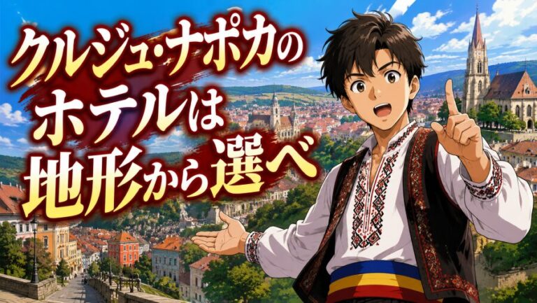 【ルーマニア】クルジュ・ナポカのおすすめホテルエリアと避ける場所