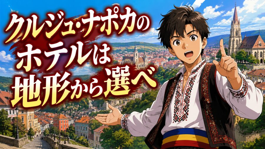クルジュ・ナポカのホテルは地形から選べ