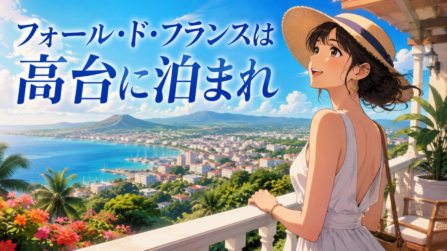 フォール・ド・フランスは高台に泊まれ