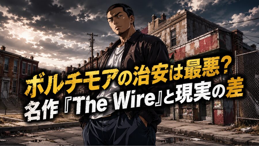 ボルチモアの治安は最悪？名作「The Wire」と現実の差