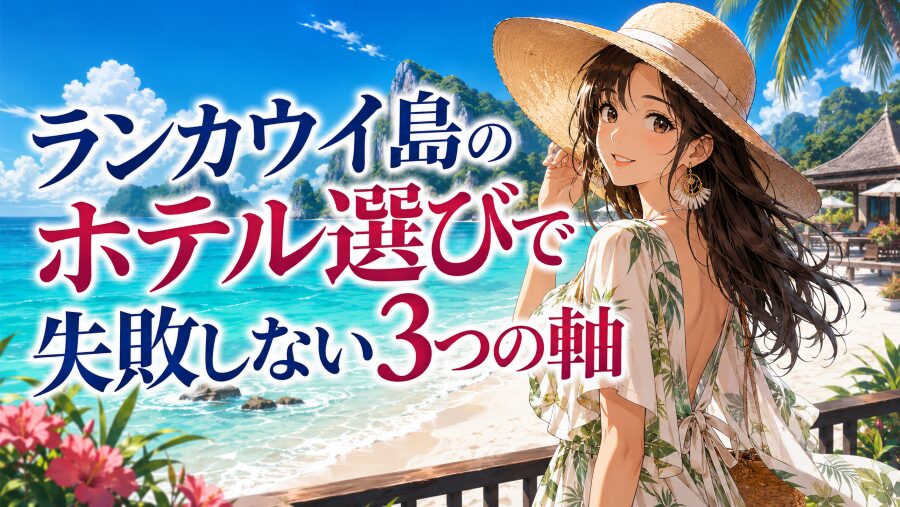 ランカウイ島のホテル選びで失敗しない3つの軸