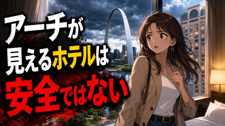 セントルイスのアーチが見えるホテルは安全ではない