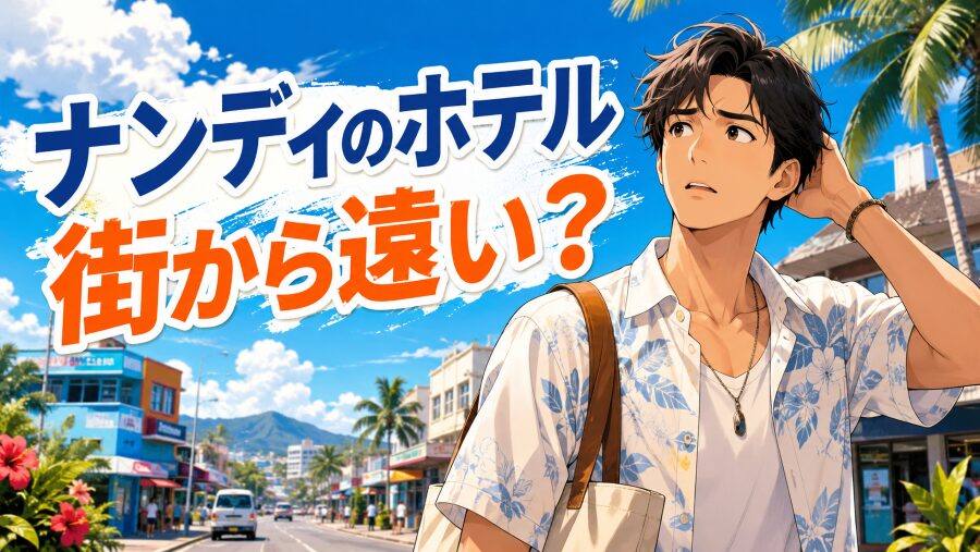 【32分の衝撃】ナンディのホテルが街から遠い？地名の罠とエリア選び