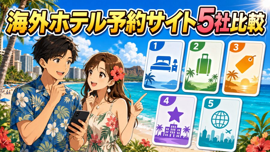 海外ホテル予約サイトはどこがいい？5社を初心者向けに徹底比較