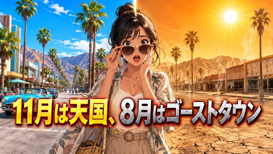 11月は天国、8月はゴーストタウン。時期で変わるホテルの正解