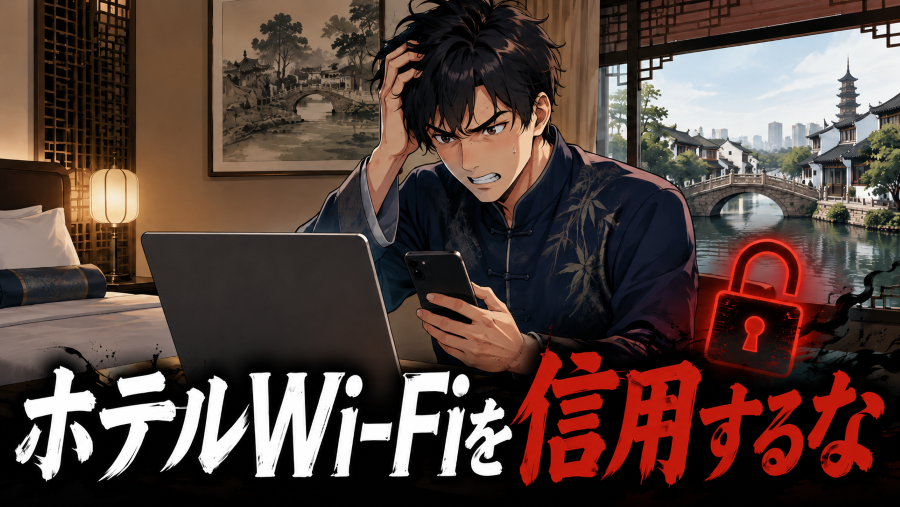 ホテルWi-Fiを信用するな