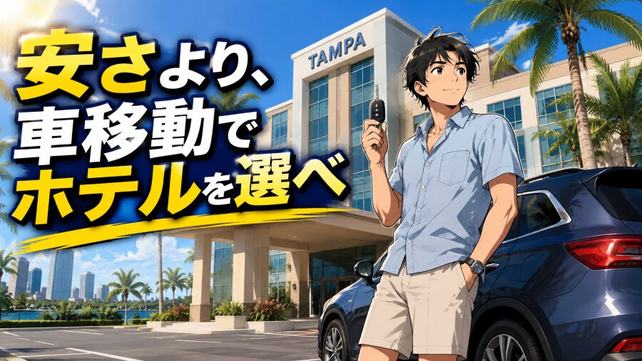 安さより、車移動でホテルを選べ