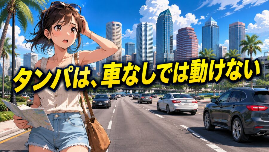タンパは、車なしでは動けない