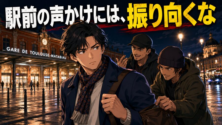 マタビオ駅前の声かけには、振り向くな