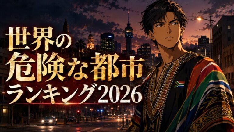 世界の危険な都市ランキング2026｜犯罪指数214都市の治安一覧