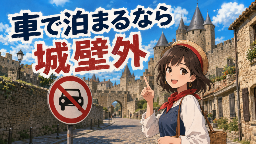 カルカソンヌに車で泊まるなら城壁外