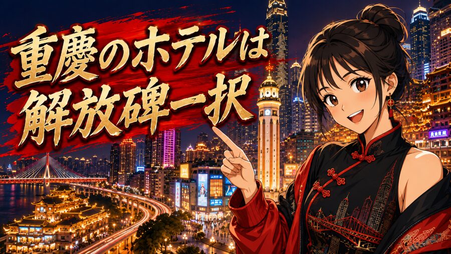 中国重慶ホテルおすすめは解放碑一択｜洪崖洞消灯後も徒歩で帰れる